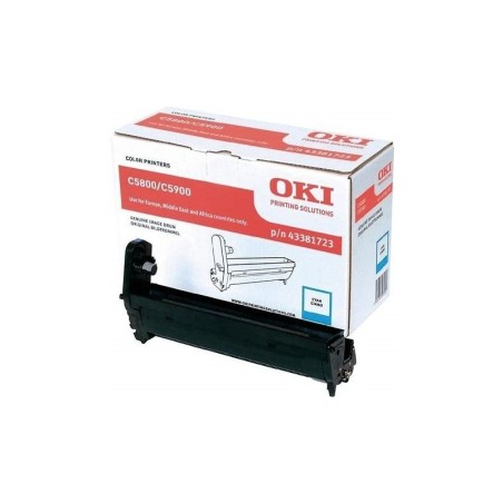 Tamburo di stampa originale OKI C5800/C5900/C5550MFP ciano - 43381723