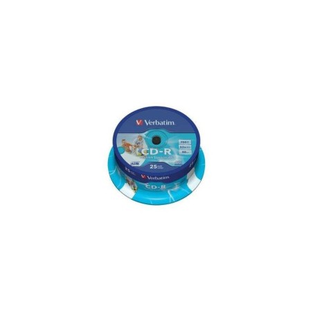 Stampabili CD-R Verbatim 52 x 700 MB (vasetto da 25 unità)
