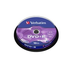 Verbatim DVD+R 16x 4,7 GB (tubo da 10 unità)