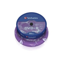 Verbatim DVD+R 16x 4,7 GB (vasetto da 25 unità)
