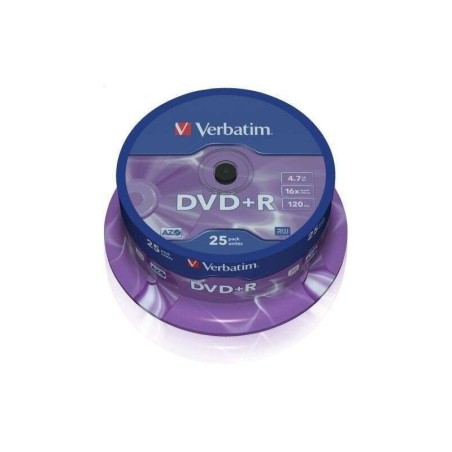Verbatim DVD+R 16x 4.7GB (Tarrina 25 Uds)