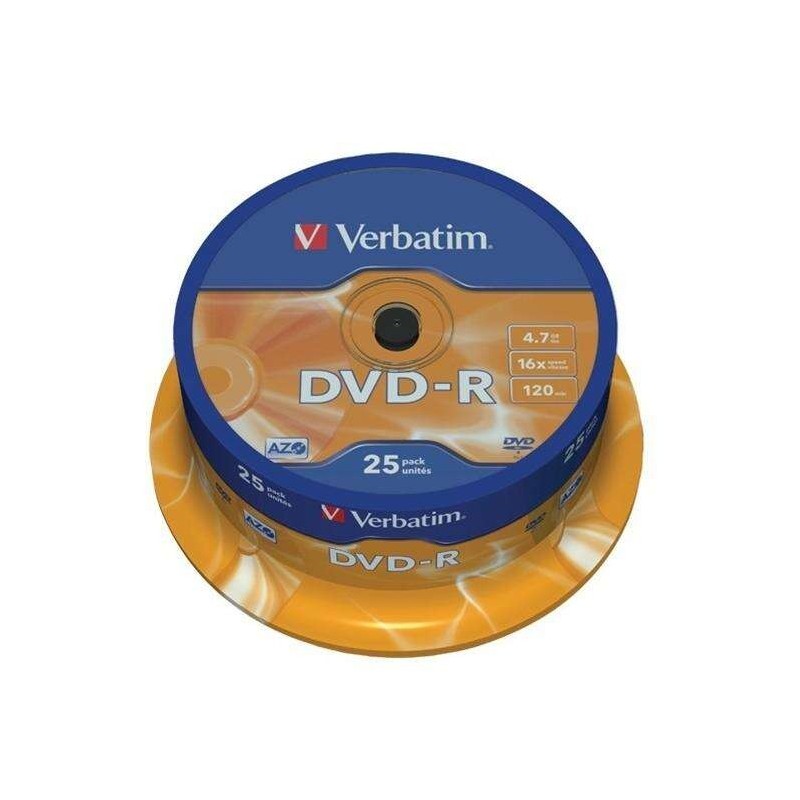 Verbatim DVD-R 16x 4,7 GB (vasca da 25 unità) Verbatim DVD-R 16x 4,7 GB (vasca da 25 unità)
