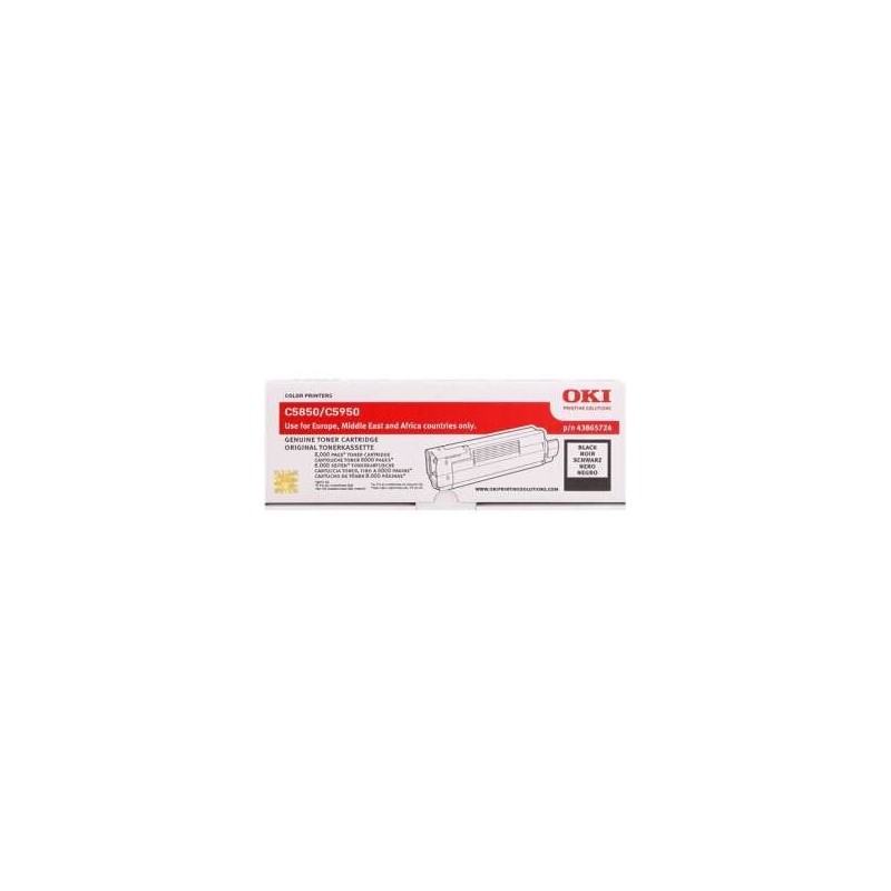 OKI C5850/C5950/MC560 Negro Cartucho de Toner Original - 43865724 OKI C5850/C5950/MC560 Negro Cartucho de Toner Original - 43865724