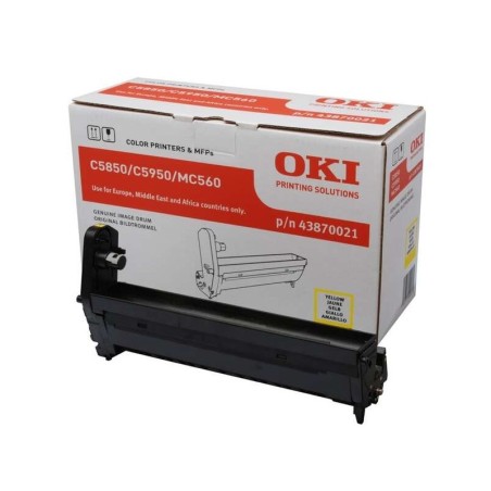 OKI C5850/C5950/MC560 Amarillo Tambor de Imagen Original - 43870021 (Drum)