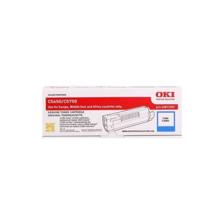 Cartuccia toner originale ciano OKI C5650/C5750 - 43872307