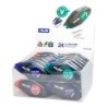 Espositore Milano da 24 nastri adesivi compatti 8,4 mm x 5 m - Design ergonomico - Asciugatura rapida - Colori assortiti