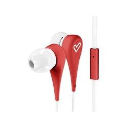 Energy Sistem Auriculares Style 1+ - Microfono - Control de Conversacion - Cable Plano - Color Rojo