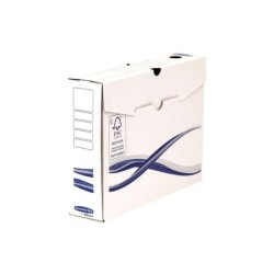 Fellowes Bankers Box Confezione Base da 25 Scatole per File Definitivi A4+ 80mm - Assemblaggio Manuale - Certificazione FSC in C