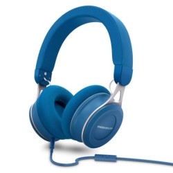 Cuffie Energy Sistem con Microfono - Ultraleggere e con Cavo Piatto Antigroviglio - Colore Blu