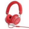 Cuffie Energy Sistem con Microfono - Ultraleggere e con Cavo Piatto Antigroviglio - Colore Rosso