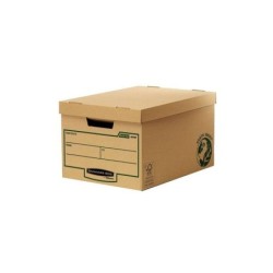 Fellowes Bankers Box Earth Maxi Contenedor de Archivos - Montaje Manual - Carton Reciclado Certificacion FSC - Color Marron