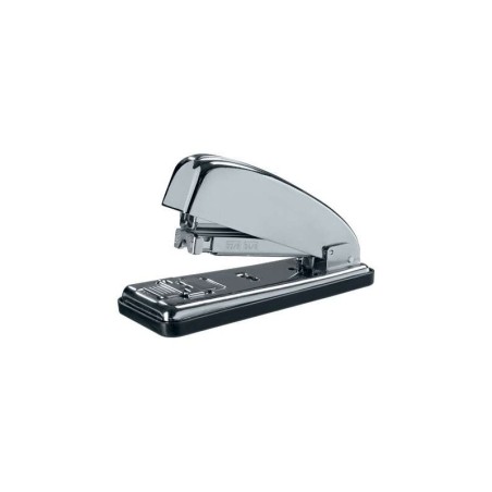 Petrus 230C Grapadora Metalica Retro - Hasta 30 Hojas - Grapado Cerrado, Abierto y Clavado - Color Cromado