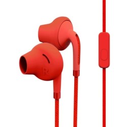 Cuffie Energy Sistem Style 2+ - Bassi Profondi - Microfono - Controllo Conversazione - Doppia Lunghezza - Colore Rosso