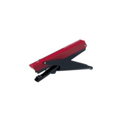 Petrus 205 Mini Pinza Majorette Pinzatrice + 1 Scatola da 600 Graffette - Fino a 10 Fogli - Pinzatura Chiusa - Colori Assortiti 