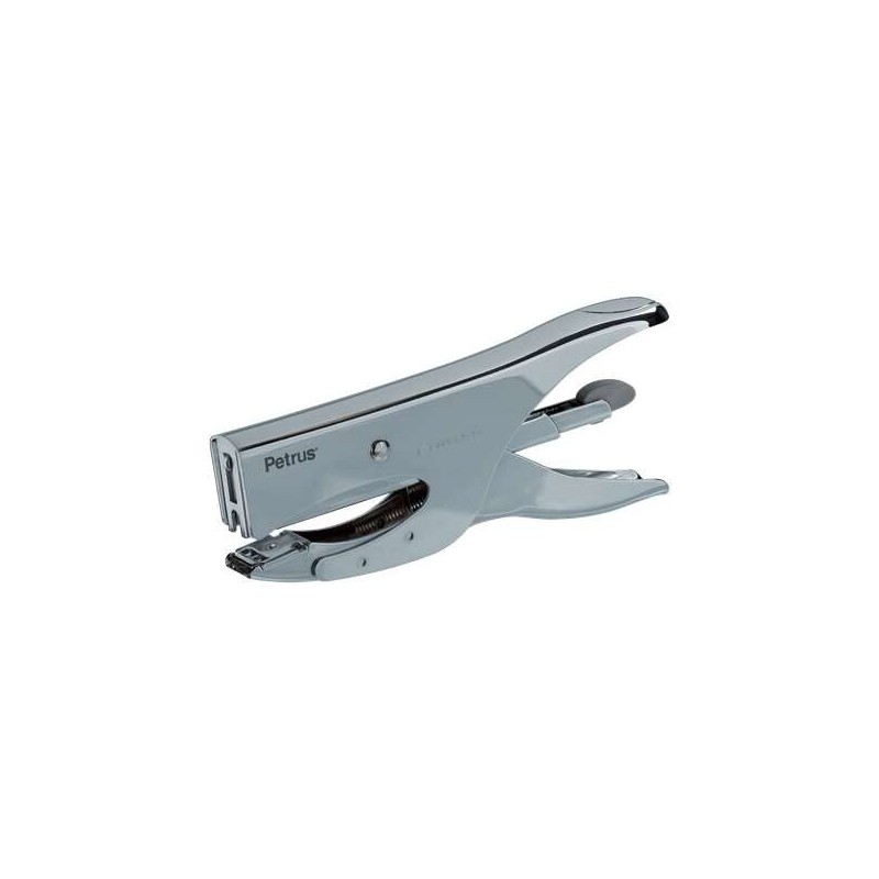 Petrus 222 Grapadora de Tenaza - Hasta 40 Hojas - Grapado Cerrado y Abierto - Diseño Ergonomico - Color Cromado Petrus 222 Grapadora de Tenaza - Hasta 40 Hojas - Grapado Cerrado y Abierto - Diseño Ergonomico - Color Cromado