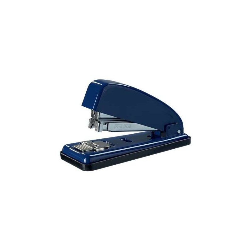 Petrus 226 Grapadora Metalica - Hasta 30 Hojas - Grapado Cerrado, Abierto y Clavado - Color Azul