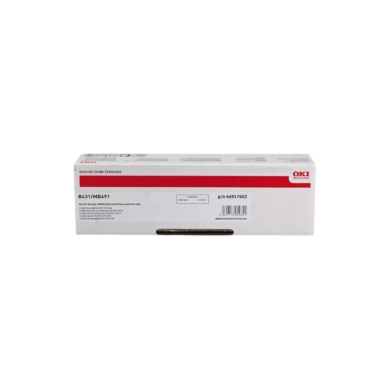 Cartuccia toner nero originale OKI B431/MB461/MB471/MB491 - 44917602