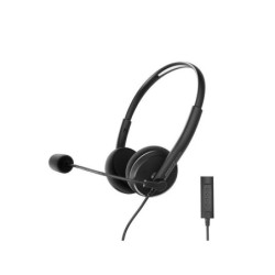 Cuffie da Ufficio Energy Sistem 2+ - USB e 3.5mm - Controllo Volume - Microfono con Braccio Retrattile - Colore Nero