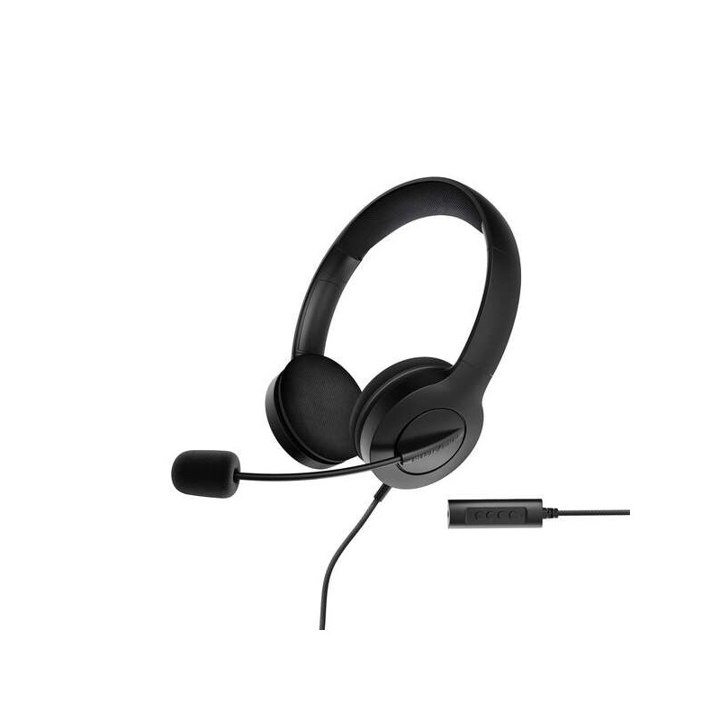 Energy Sistem Auriculares Office 3 - USB y 3.5mm Plug - Control de Volumen y Silencio - Brazo Retractil Microfono - Color Negro Energy Sistem Auriculares Office 3 - USB y 3.5mm Plug - Control de Volumen y Silencio - Brazo Retractil Microfono - Color Negro