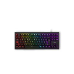 Energy Sistem ESG K6 Tastiera da gioco meccanica - Tastiera meccanica TKL - QWERTY - USB - Effetti di luce RGB - Colore nero