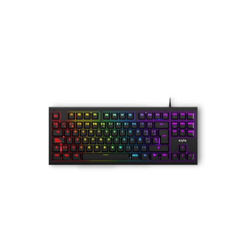 Energy Sistem ESG K6 Tastiera da gioco meccanica - Tastiera meccanica TKL - QWERTY - USB - Effetti di luce RGB - Colore nero Energy Sistem ESG K6 Tastiera da gioco meccanica - Tastiera meccanica TKL - QWERTY - USB - Effetti di luce RGB - Colore nero