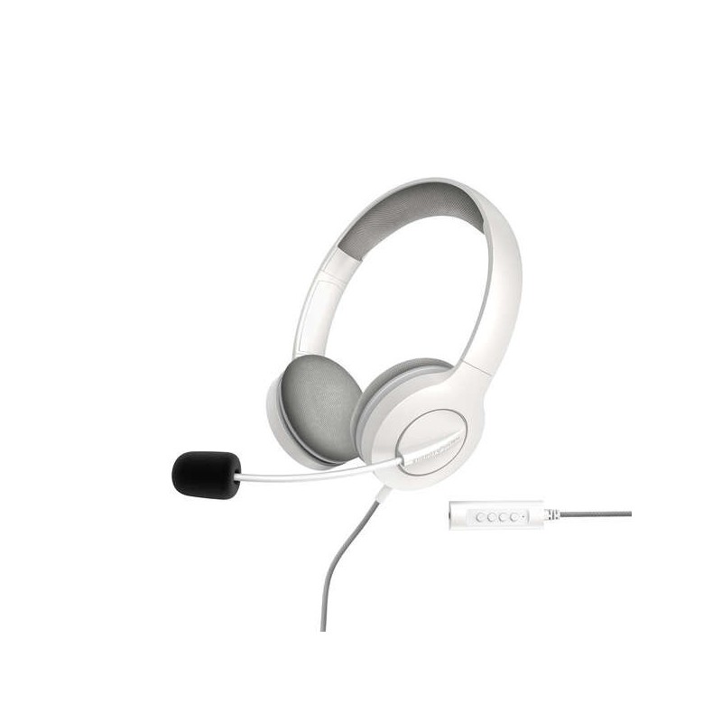 Energy Sistem Auriculares Office 3 - USB y 3.5mm Plug - Control de Volumen y Silencio - Brazo Retractil Microfono - Color Blanco Energy Sistem Auriculares Office 3 - USB y 3.5mm Plug - Control de Volumen y Silencio - Brazo Retractil Microfono - Color Blanco