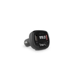 Energy Sistem Transmisor FM para el Coche - Bluetooth - MicroSD - USB MP3 - Asistente de Voz - Manos Libres - Color Negro