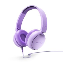 Cuffie Cablate Energy Sistem - 100% Plastica Riciclata - Cavo Removibile - Microfono - Assistente Vocale - Colore Viola