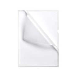 Scatola Esselte da 100 Dossier Unghie - Formato Folio - PVC Flessibile - Spessore 110 Micron - Colore Trasparente