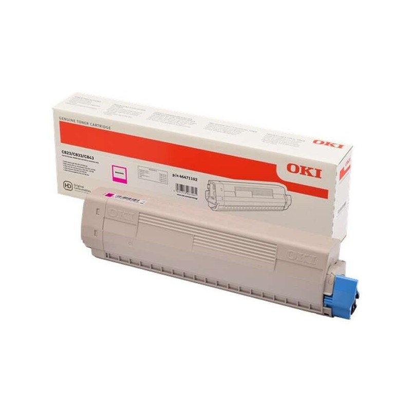 Cartuccia toner originale magenta OKI C823/C833/C843 - 46471102