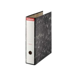Raccoglitore a leva Esselte - Cartoncino - Formato Folio - Dorso 75 mm - Capacità per 500 fogli - Colore nero screziato 20pz 20p