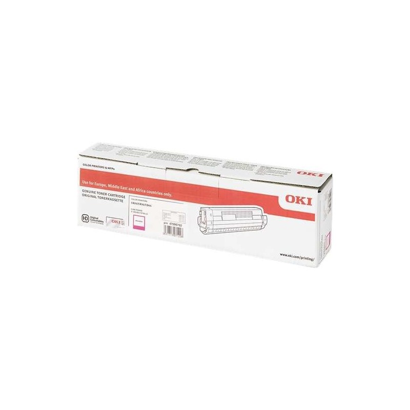 Cartuccia toner originale magenta OKI C824/C834/C844 - 47095702