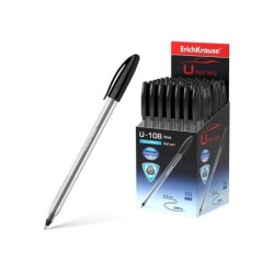 Erichkrause Boligrafo U-108 Classic Stick - Ultra Glide Technology - Tinta Color Negro
