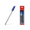 Erichkrause Confezione da 3 penne U-108 Classic Stick 1.0 - Tecnologia Ultra Glide - Colore blu