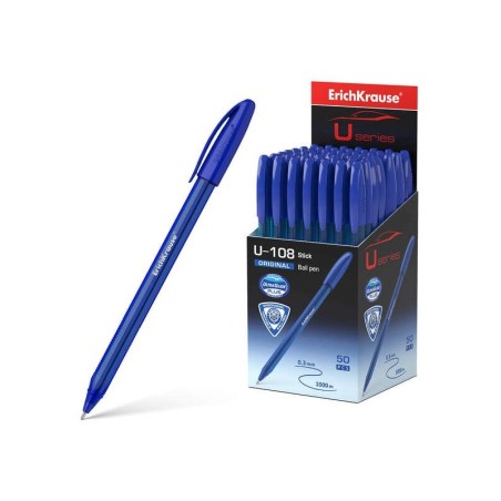 Erichkrause Boligrafo U-108 Original Stick - Ultra Glide Technology - Tinta Azul