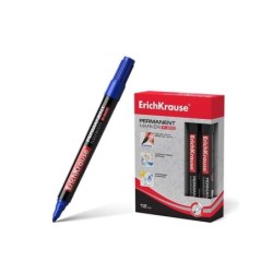 Erichkrause Marcador Permanente P-200 - Punta en Forma de Bala - Resistente al Agua y a los Rayos UV - Color Azul