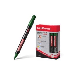 Erichkrause Marcador Permanente P-200 - Punta en Forma de Bala - Resistente al Agua y a los Rayos UV - Color Verde