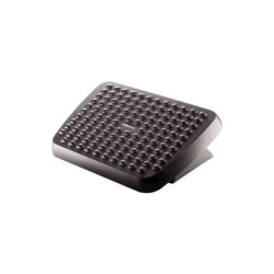 Fellowes Reposapies Ajustable Ergonomico - Superficie Estilo Masaje - 2 Ajustes de Altura - Color Negro
