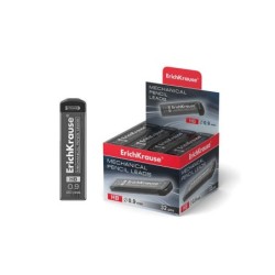 Erichkrause Set de 20 Minas de Recambio para Portaminas - Grosor 0.9mm - Dureza HB - Color Negro