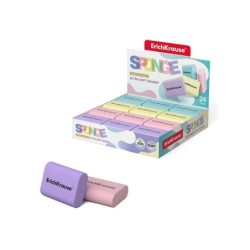 Gomma spugna Erichkrause - Gomma super morbida - Forma ergonomica - Eco-Pvc ipoallergenico - Colore bianco 24pz 24pz