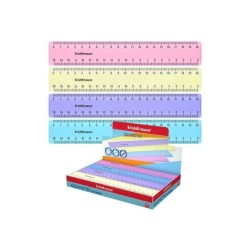 Erichkrause Regla Pastel - 20cm - Surtido en Caja Display - Color Surtido