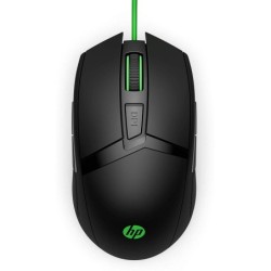 Mouse da gioco USB HP 300 Pavilion 5.000 dpi - 7 pulsanti - Illuminazione LED - Uso ambidestro - Colore nero