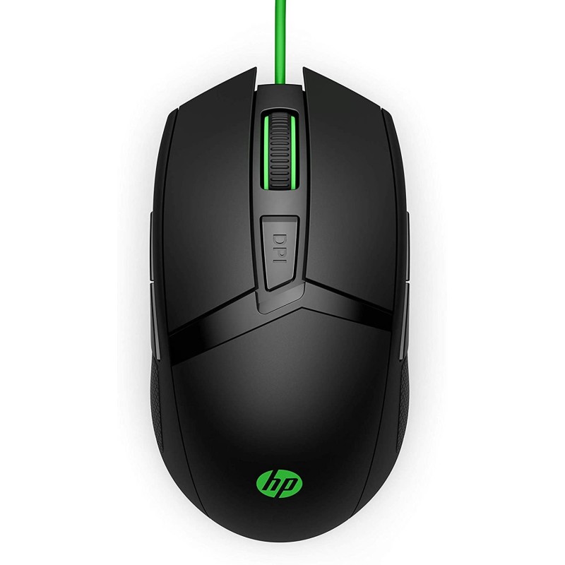 Mouse da gioco USB HP 300 Pavilion 5.000 dpi - 7 pulsanti - Illuminazione LED - Uso ambidestro - Colore nero Mouse da gioco USB HP 300 Pavilion 5.000 dpi - 7 pulsanti - Illuminazione LED - Uso ambidestro - Colore nero