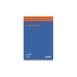 Dohe Talonario de Facturas - Cuarto Natural - 100 Hojas Preimpresas a 2 Tintas - Sencillo