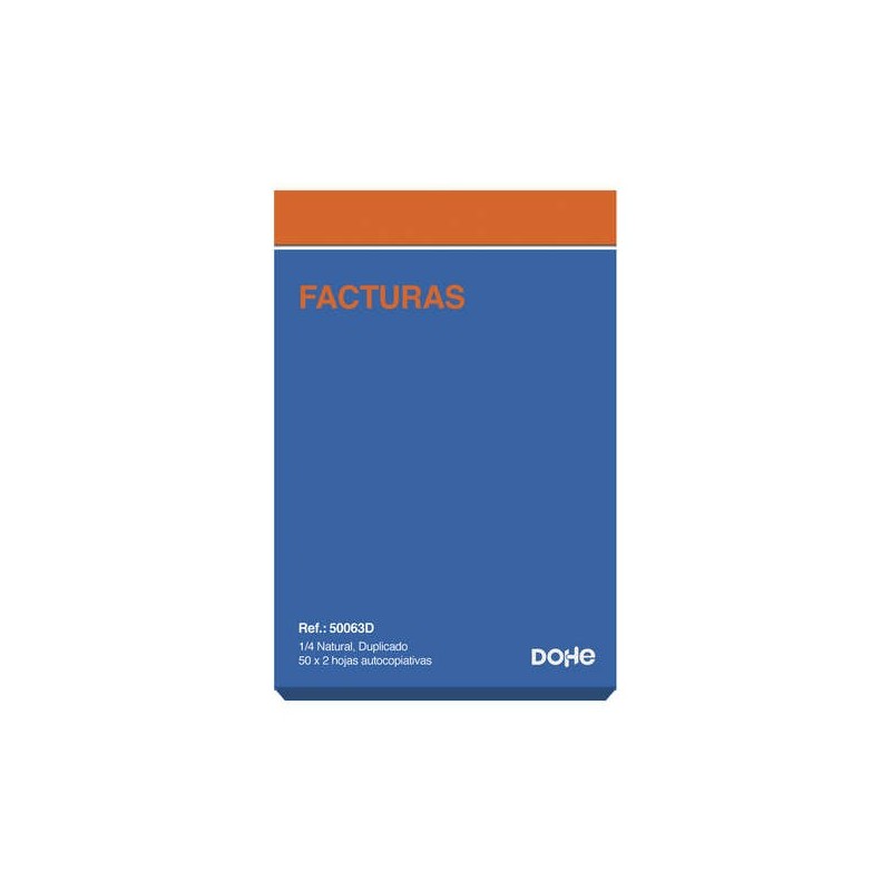 Dohe Bill Book - Natural Quarter - Fogli autocopianti 50x2 Dohe Bill Book - Natural Quarter - Fogli autocopianti 50x2