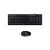 Pacchetto Tastiera Unykach 105 Tasti, USB + Mouse 1200dpi, 3 Pulsanti, USB, Uso Ambidestro - Colore Nero