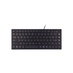Tastiera mini USB Unykach KB302 con 83 tasti - Ultrapiatta - Colore nero