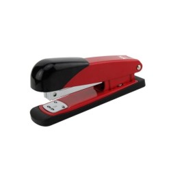 Cucitrice da tavolo Dohe Metallic - Fino a 20 fogli - Capacità 100 punti metallici - Colore nero/rosso