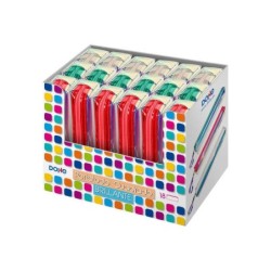 Dohe Expositor de 18 Portatodos Brillantes Cuadrados - Tamaño 21x5cm - Colores Surtidos