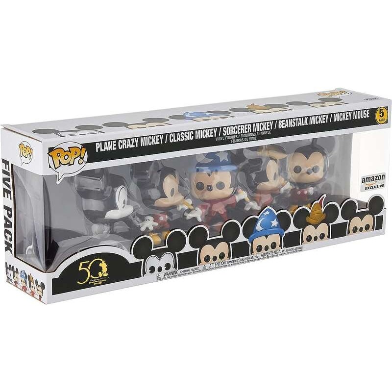 Funko Pop Disney Files Premium Pack 5 personaggi classici di Topolino - Figure in vinile - Altezza 9,5 cm circa. Funko Pop Disney Files Premium Pack 5 personaggi classici di Topolino - Figure in vinile - Altezza 9,5 cm circa.